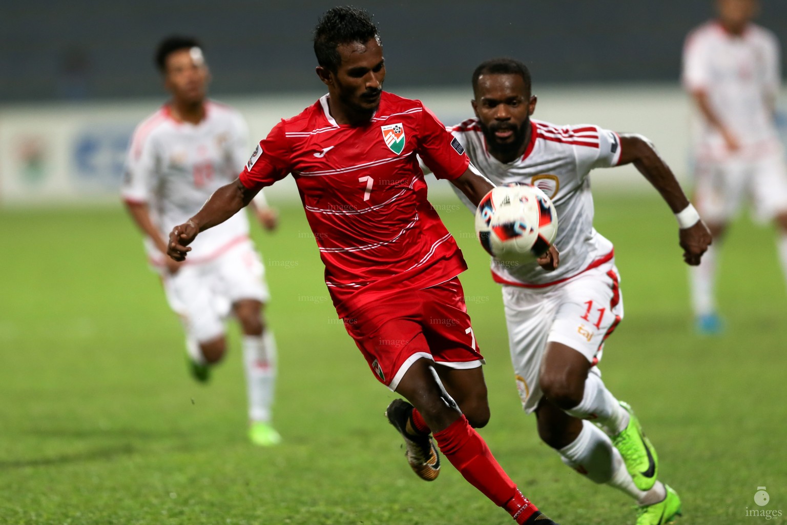 Asian Cup Qualifier between Maldives and Oman in National Stadium, on 10 October 2017 Male' Maldives. ( Images.mv Photo: Abdulla Abeedh )