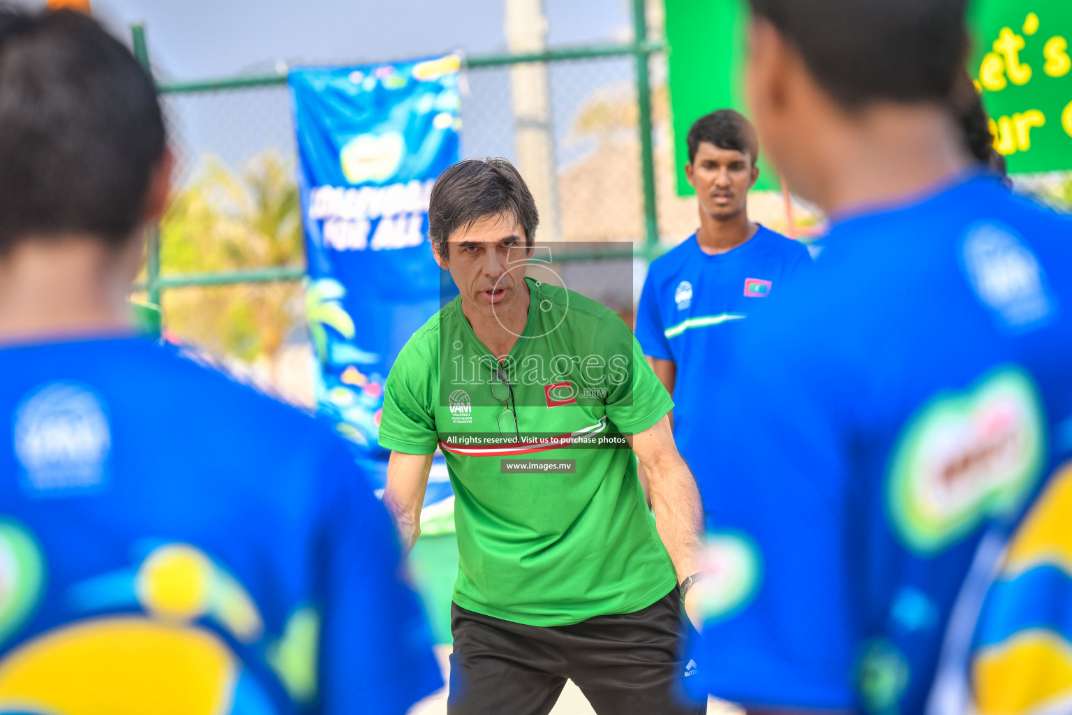 Vollyball players trainning session with Giba Photos by Nausham waheed