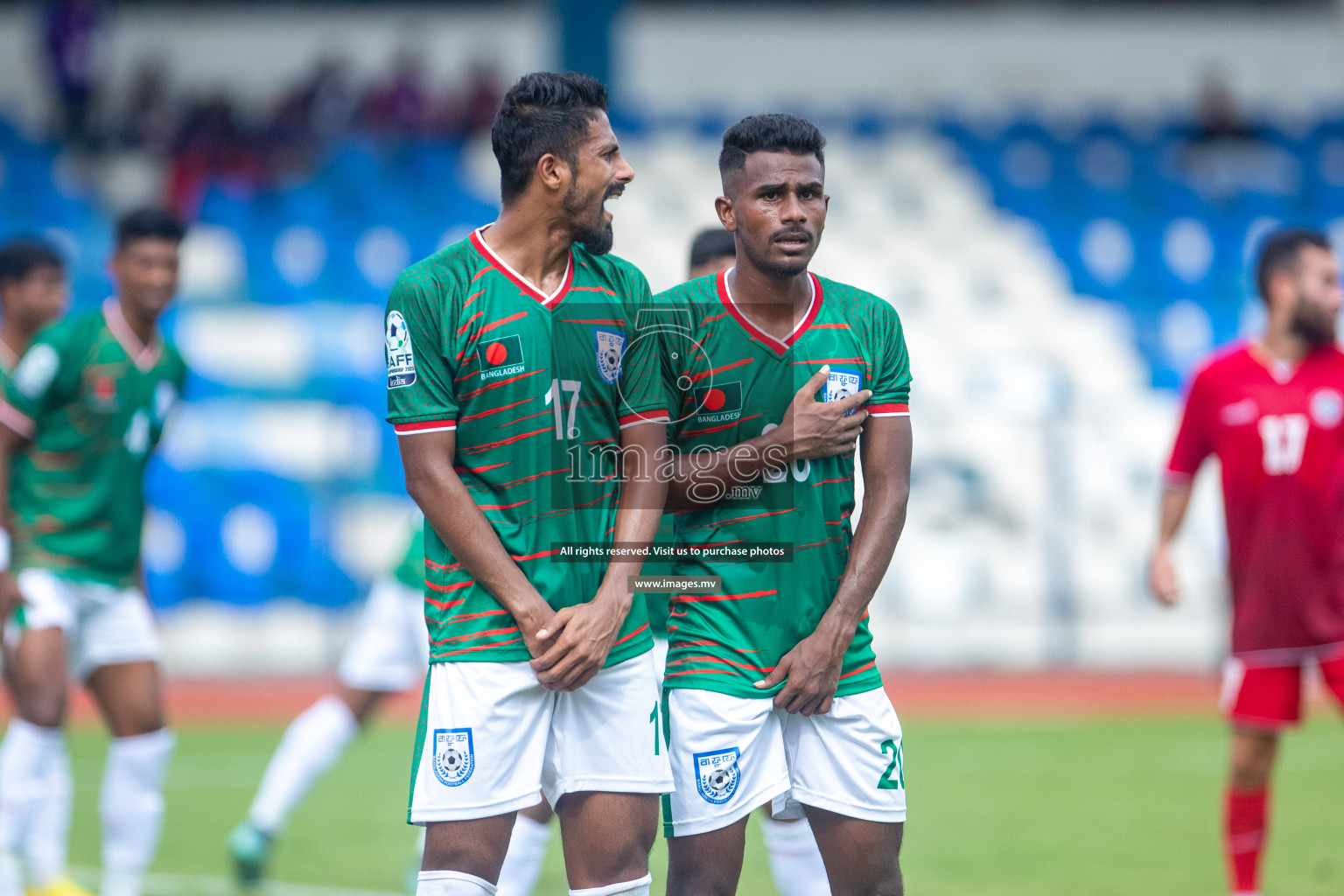 Lebanon vs Bangladesh in SAFF Championship 2023 held in Sree Kanteerava Stadium, Bengaluru, India, on Wednesday, 22nd June 2023. Photos: Nausham Waheed / images.mv