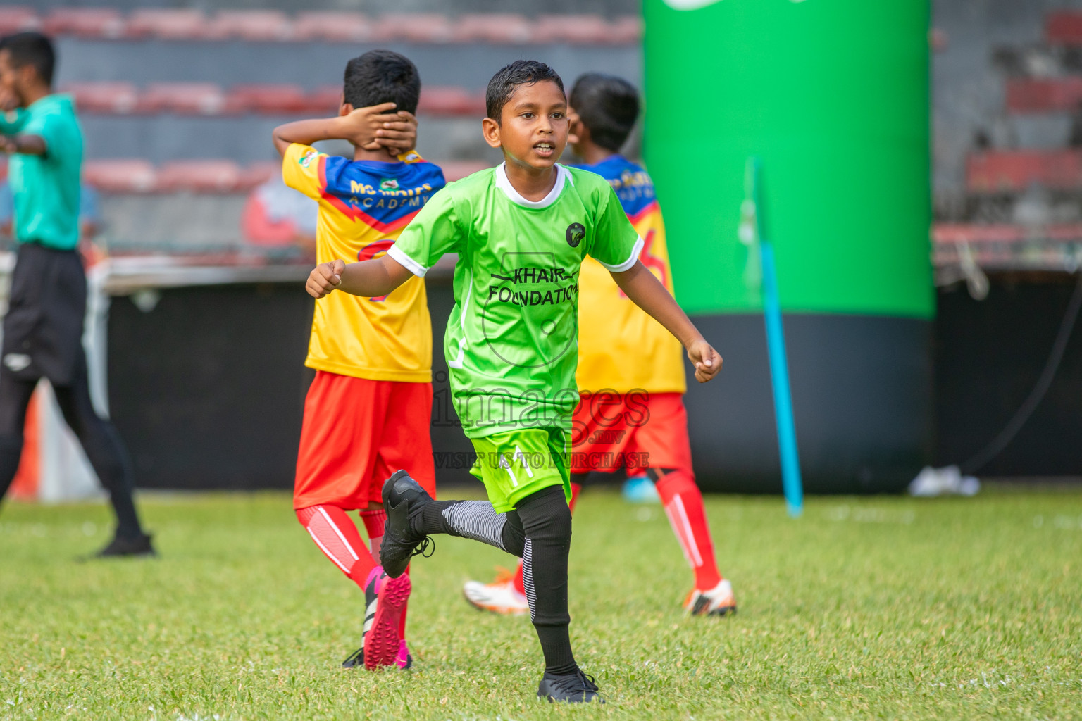 Day 2 of Under 10 MILO Academy Championship 2024 was held at National Stadium in Male', Maldives on Friday, 27th April 2024. Photos: Mohamed Mahfooz Moosa / images.mv