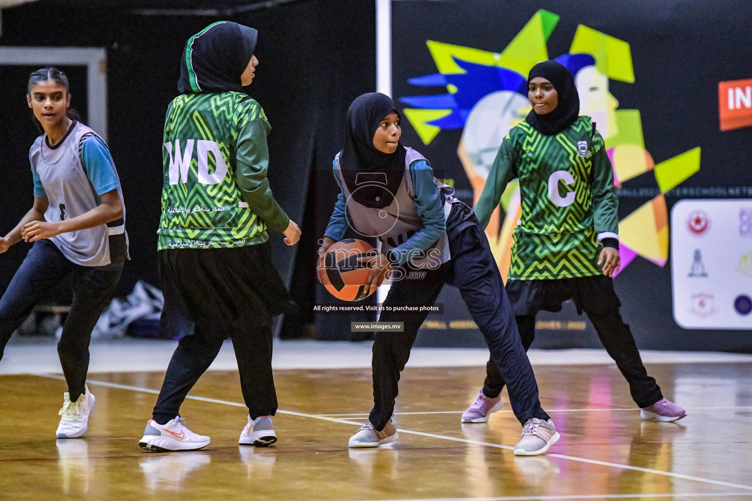 Day 7 of 23rd Inter-School Netball Tournament was held in Male', Maldives on 29th October 2022. Photos: Nausham Waheed / images.mv