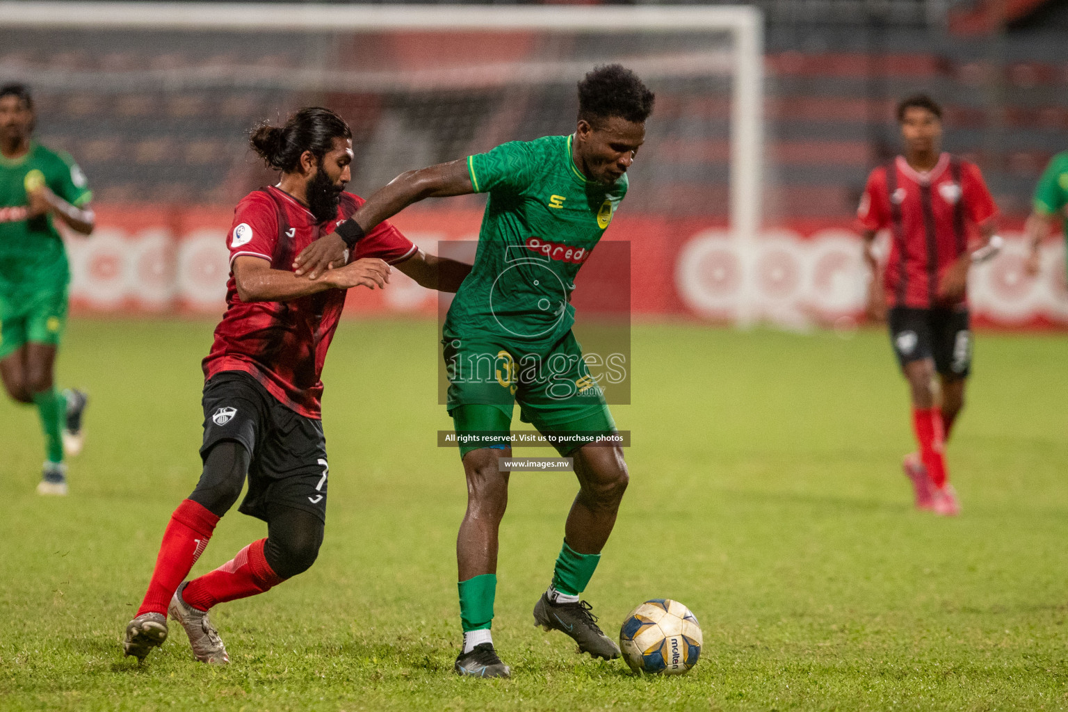 Maziya SR vs TC Sports Club in Ooredoo Dhivehi Premier League 2021/22 on 16th July 2022, held in National Football Stadium, Male', Maldives Photos: Ismail Thoriq/ Images mv