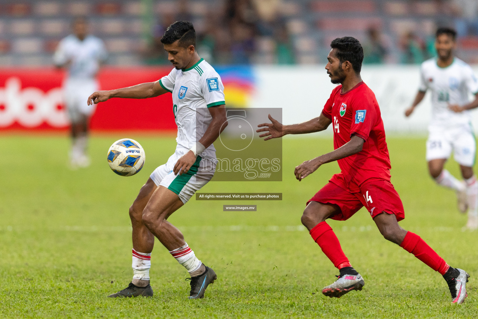 FIFA World Cup 2026 Qualifiers Round 1 home match vs Bangladesh held in the National Stadium, Male, Maldives, on Thursday 12th October 2023. Photos: Nausham Waheed / Images.mv