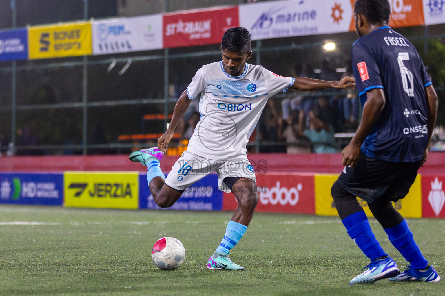 Sh Feydhoo vs Sh Lhaimagu in Day 8 of Golden Futsal Challenge 2024 was held on Monday, 22nd January 2024, in Hulhumale', Maldives Photos: Mohamed Mahfooz Moosa / images.mv