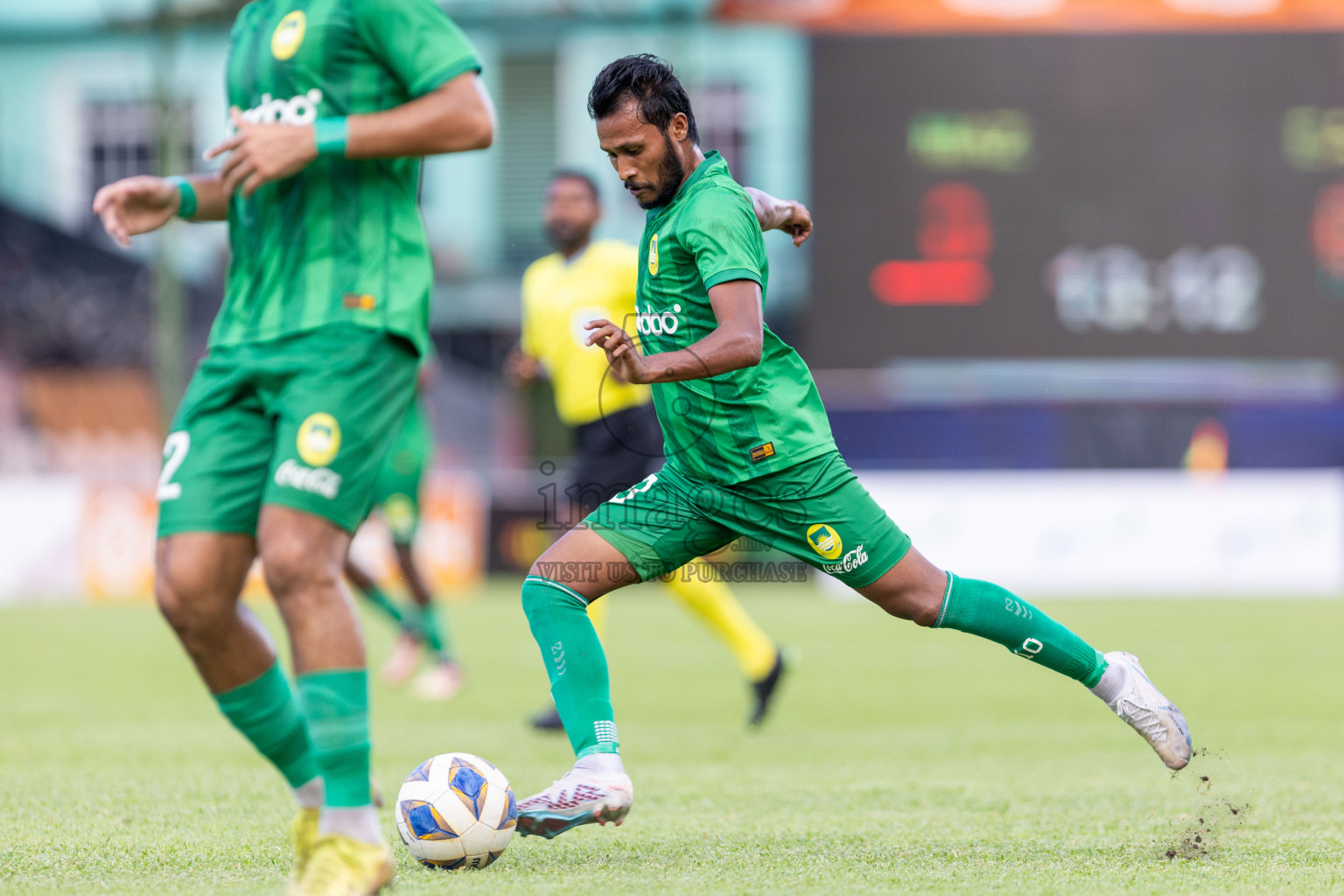 Maziya Sports & Recreation vs Club Eagles in the final of Dhivehi Premier League 2023 , held in National Football Stadium, Male', Maldives Photos: Nausham Waheed/ Images.mv