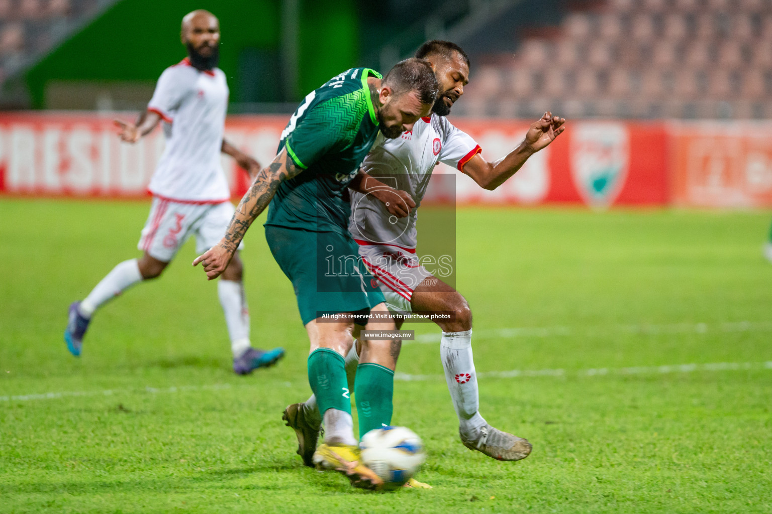 Maziya Sports & Recreation vs Buru Sports Club in President's Cup 2023, held on 20 April 2023 in National Football Stadium, Male', Maldives Photos: Hassan Simah, Mohamed Mahfooz