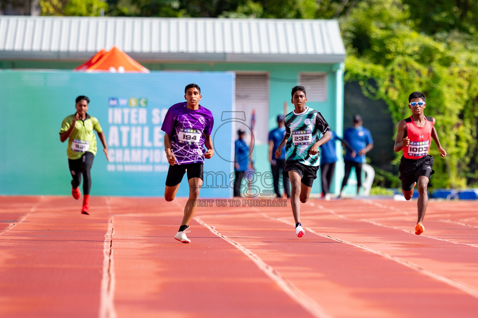 Day 3 of MWSC Interschool Athletics Championships 2024 held in Hulhumale Running Track, Hulhumale, Maldives on Monday, 11th November 2024. 
Photos by: Hassan Simah / Images.mv