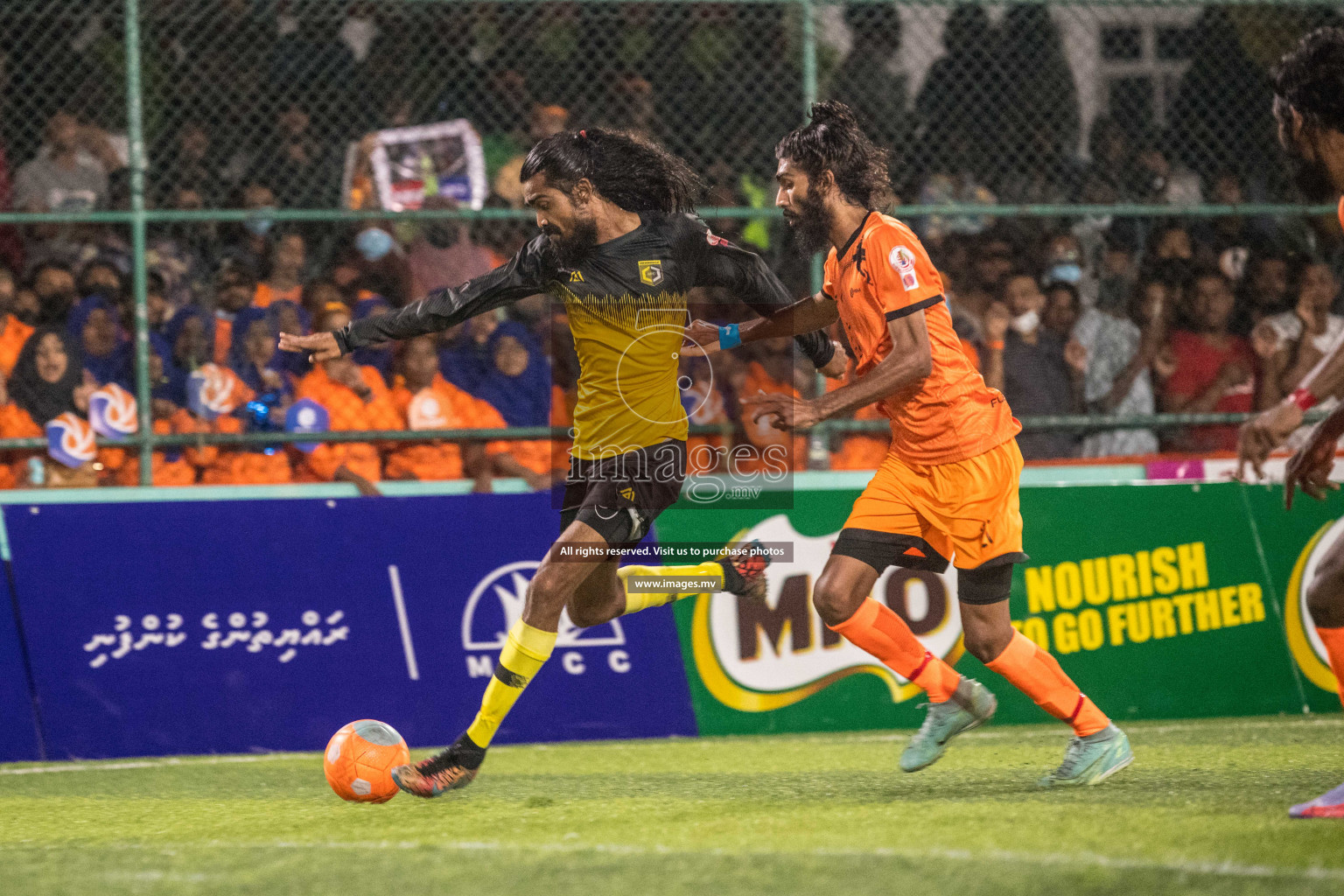 RRC Vs FSM in the Semi Finals of Club Maldives 2021 held in Hulhumale, Maldives on 19 December 2021. Photos: Nausham Waheed / images.mv