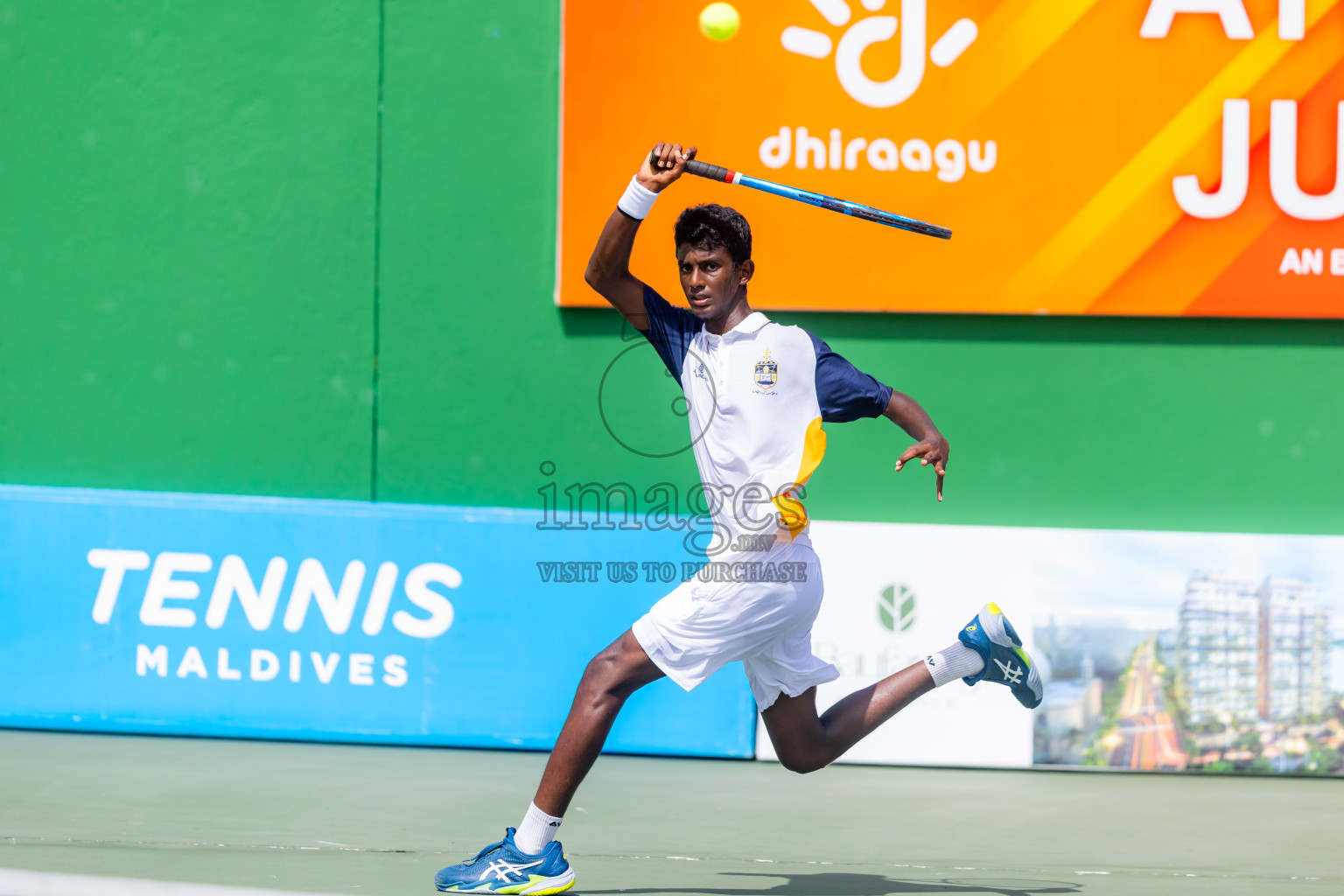 Day 8 of ATF Maldives Junior Open Tennis was held in Male' Tennis Court, Male', Maldives on Thursday, 19th December 2024. Photos: Nausham Waheed/ images.mv