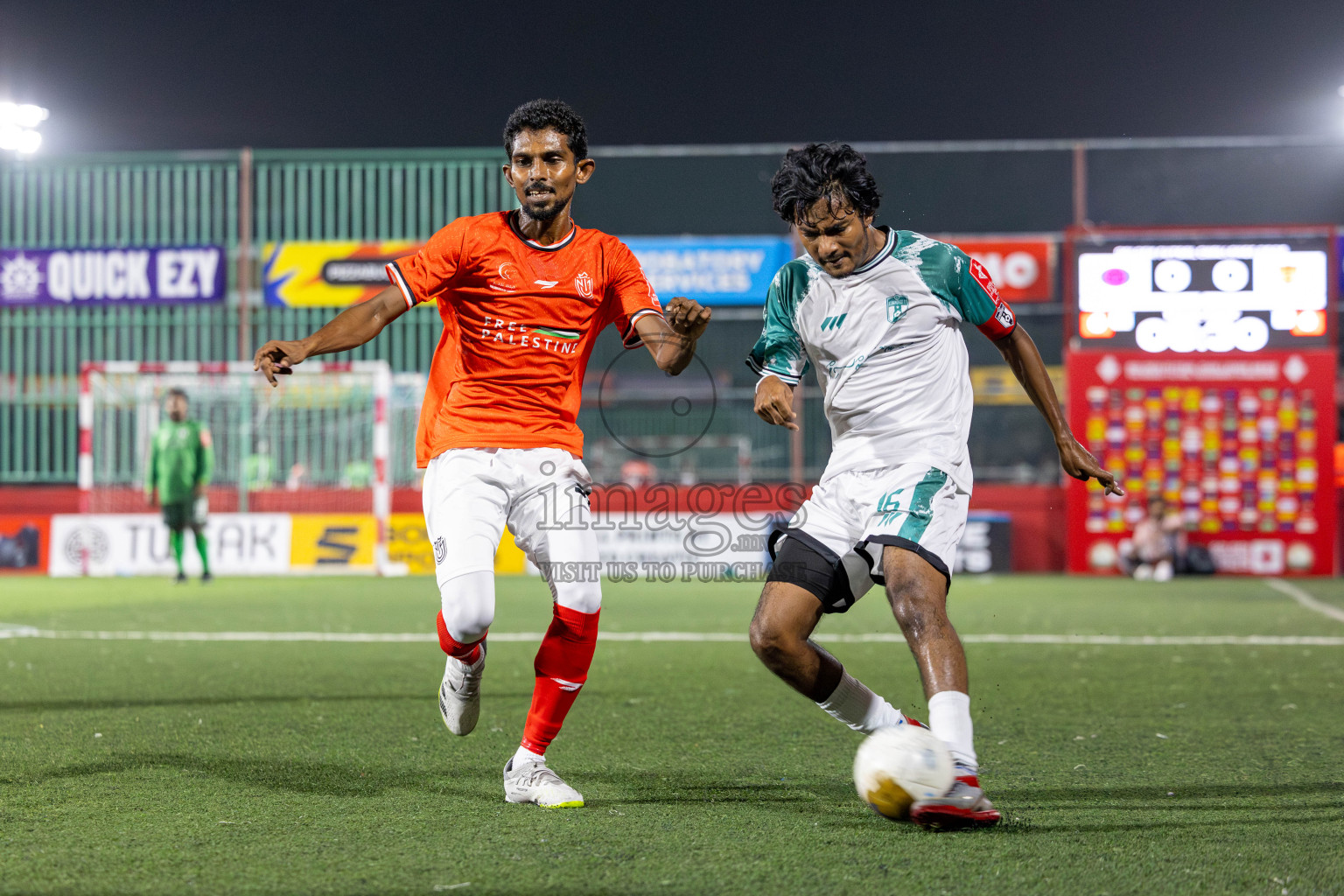 HDh Nolhivaran vs HDh Kumundhoo in Day 13 of Golden Futsal Challenge 2025 was held on Friday, 17th January 2025, in Hulhumale', Maldives 
Photos: Hassan Simah / images.mv