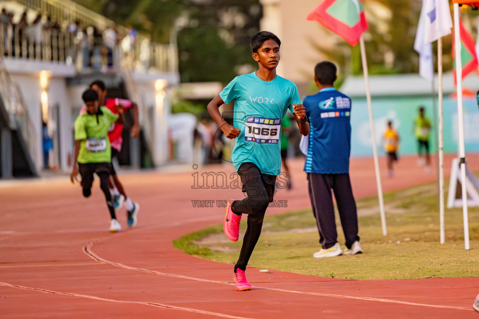 Day 1 of MWSC Interschool Athletics Championships 2024 held in Hulhumale Running Track, Hulhumale, Maldives on Saturday, 9th November 2024. 
Photos by: Hassan Simah / Images.mv