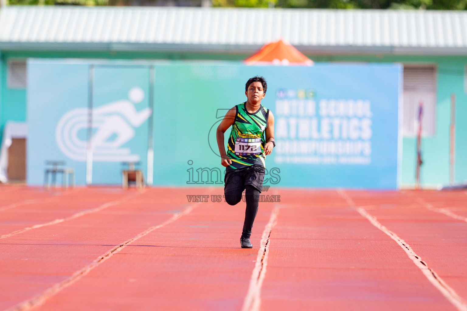 Day 3 of MWSC Interschool Athletics Championships 2024 held in Hulhumale Running Track, Hulhumale, Maldives on Monday, 11th November 2024. 
Photos by: Hassan Simah / Images.mv