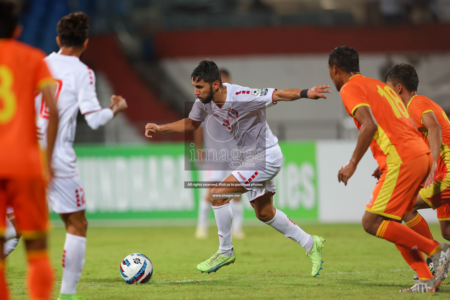 Bhutan vs Lebanon in SAFF Championship 2023 held in Sree Kanteerava Stadium, Bengaluru, India, on Sunday, 25th June 2023. Photos: Nausham Waheed / images.mv