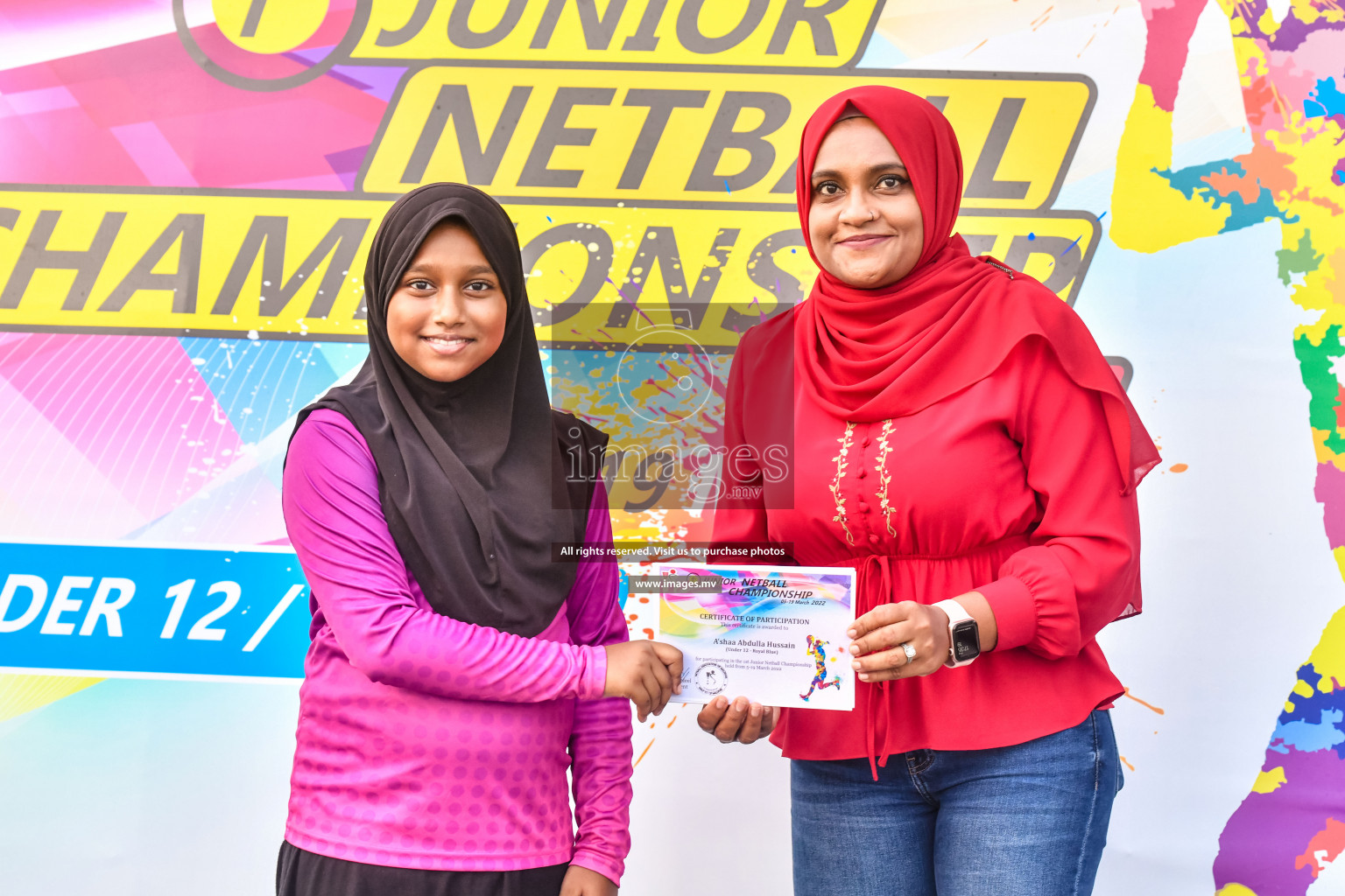 Final of Junior Netball Championship 2022 held in Male', Maldives on 19th March 2022. Photos by Nausham Waheed