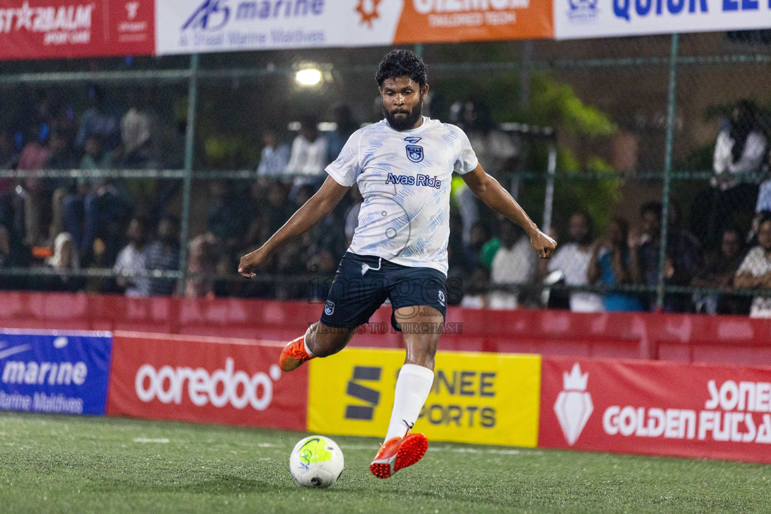 F Dharanboodhoo vs F Nilandhoo in Day 17 of Golden Futsal Challenge 2024 was held on Wednesday, 31st January 2024, in Hulhumale', Maldives Photos: Nausham Waheed / images.mv