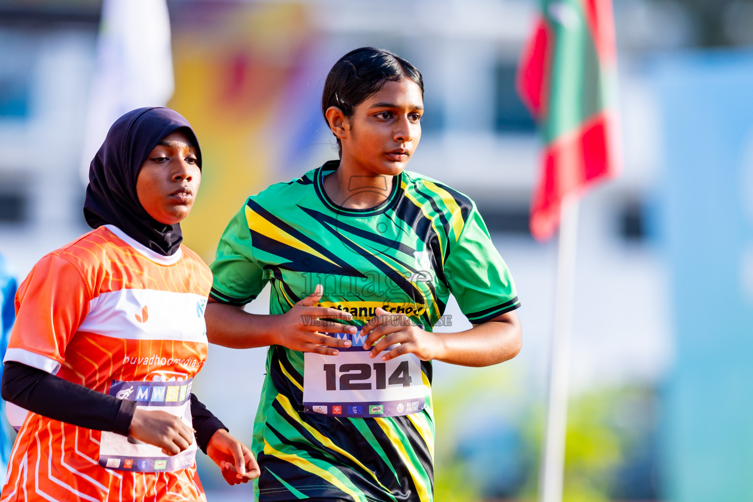 Day 5 of MWSC Interschool Athletics Championships 2024 held in Hulhumale Running Track, Hulhumale, Maldives on Wednesday, 13th November 2024. Photos by: Nausham Waheed / Images.mv