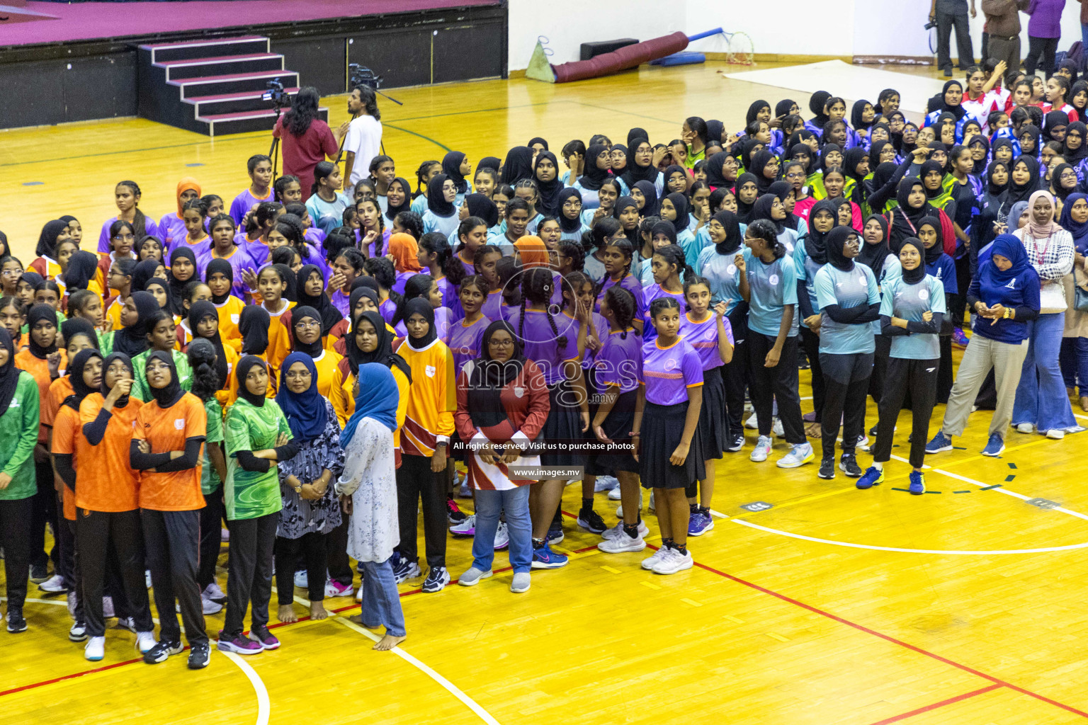 Final of 24th Interschool Netball Tournament 2023 was held in Social Center, Male', Maldives on 7th November 2023. Photos: Nausham Waheed / images.mv