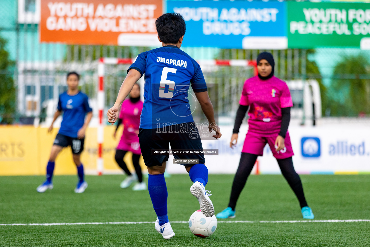 Team Fenaka vs Club MYS in Eighteen Thirty Women's Futsal Fiesta 2022 was held in Hulhumale', Maldives on Monday, 17th October 2022. Photos: Mohamed Mahfooz Moosa / images.mv