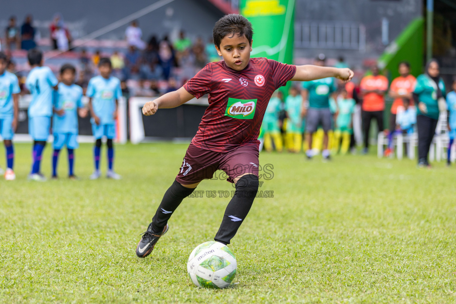 Day 2 of MILO Kids Football Fiesta was held at National Stadium in Male', Maldives on Saturday, 24th February 2024.