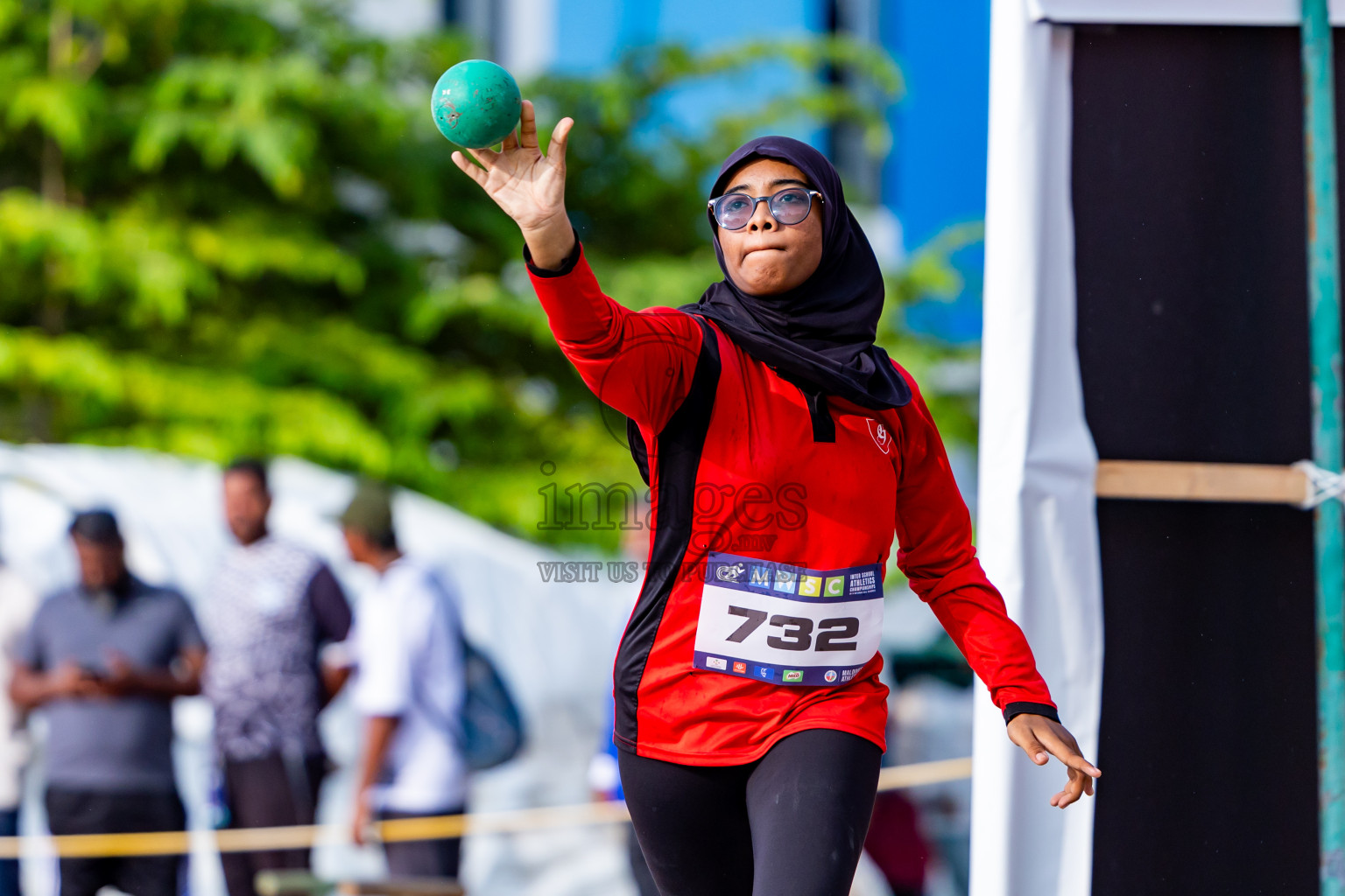 Day 3 of MWSC Interschool Athletics Championships 2024 held in Hulhumale Running Track, Hulhumale, Maldives on Monday, 11th November 2024. Photos by:  Nausham Waheed / Images.mv