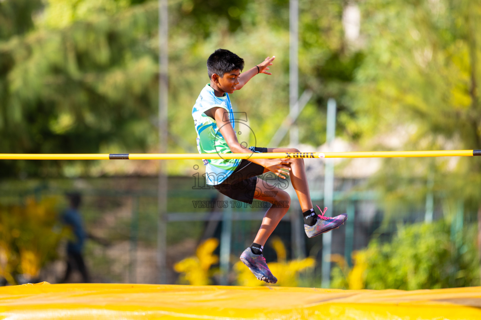 Day 1 of MWSC Interschool Athletics Championships 2024 held in Hulhumale Running Track, Hulhumale, Maldives on Saturday, 9th November 2024. Photos by: Ismail Thoriq / Images.mv