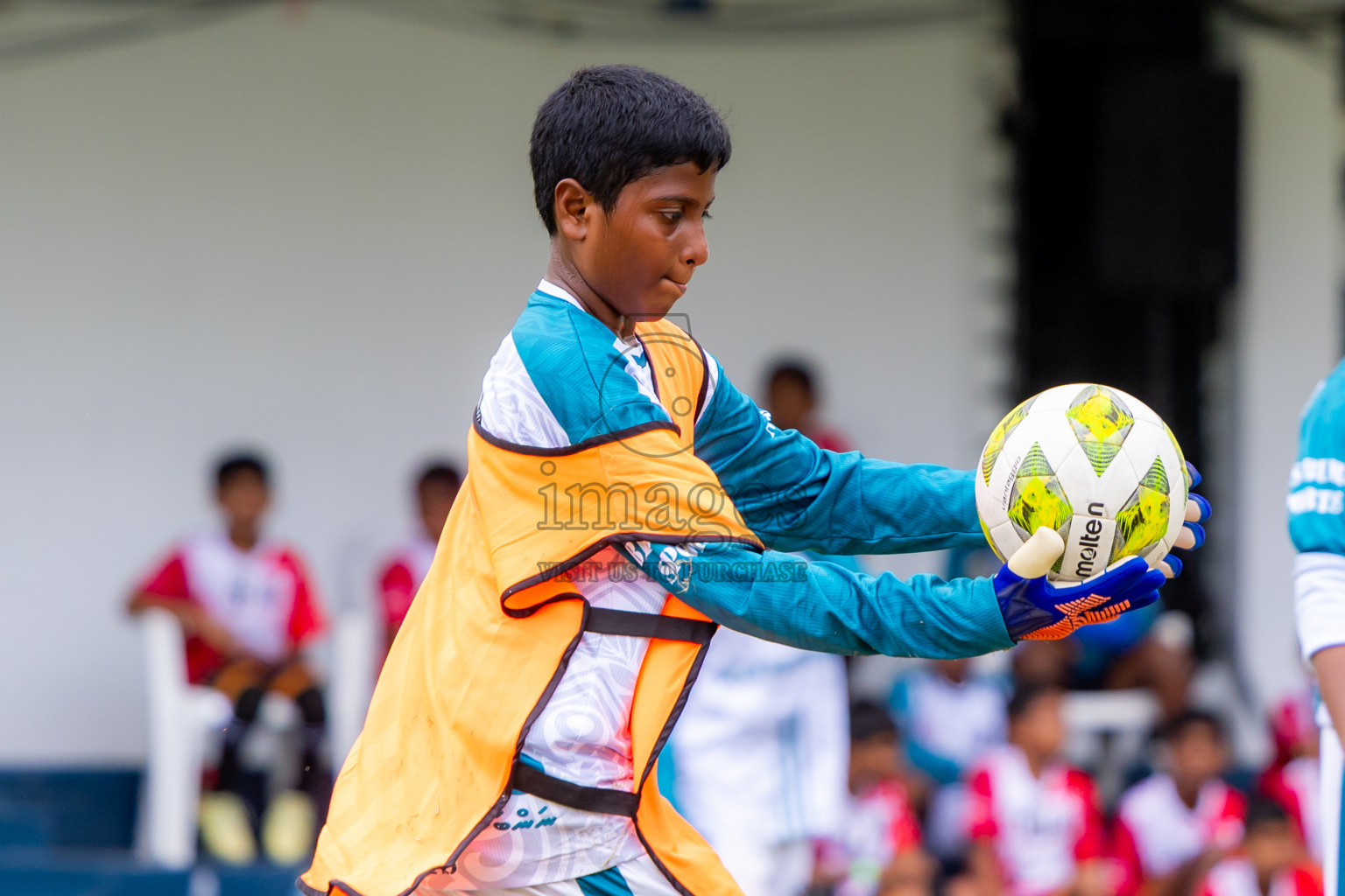 Day 1 of MILO Academy Championship 2025 (U-12) was held at Henveiru Stadium in Male', Maldives on Thursday, 1st May 2025. Photos: Nausham Waheed / images.mv