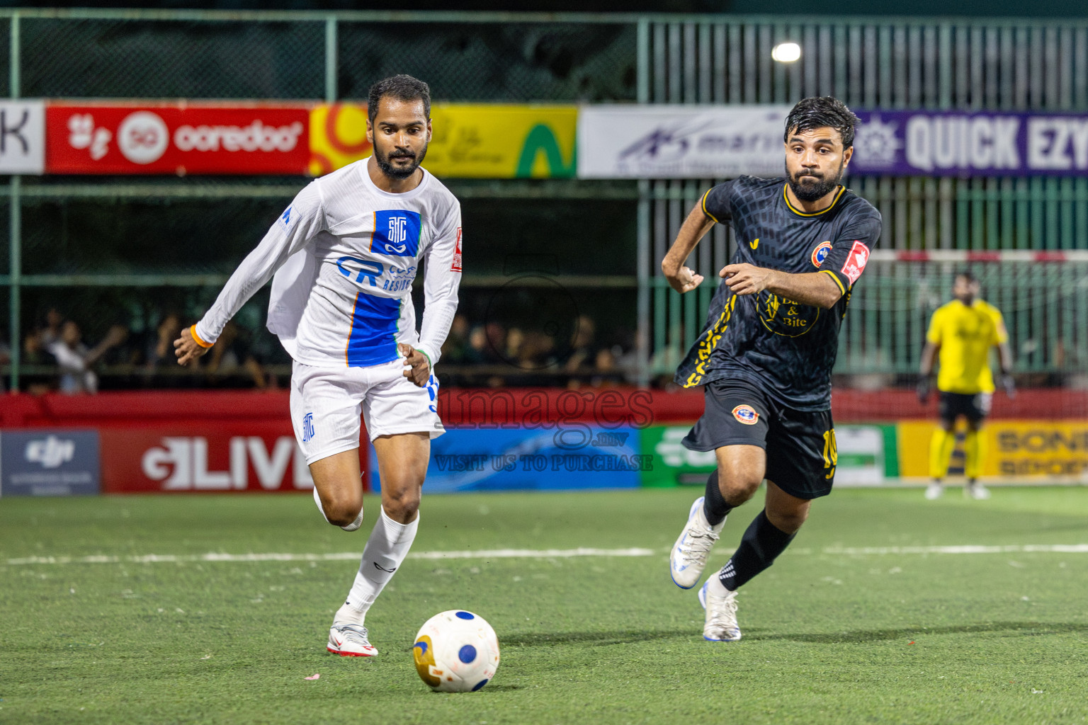 S. Hithadhoo VS S. Maradhoo in Day 7 of Golden Futsal Challenge 2025 was held on Saturday, 11th January 2025, in Hulhumale', Maldives Photos: Hassan Simah / images.mv