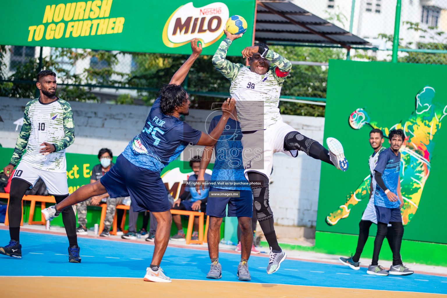 Milo 8th National Handball Tournament Day 4, 18th December 2021, at Handball Ground, Male', Maldives. Photos by Hassan Simah