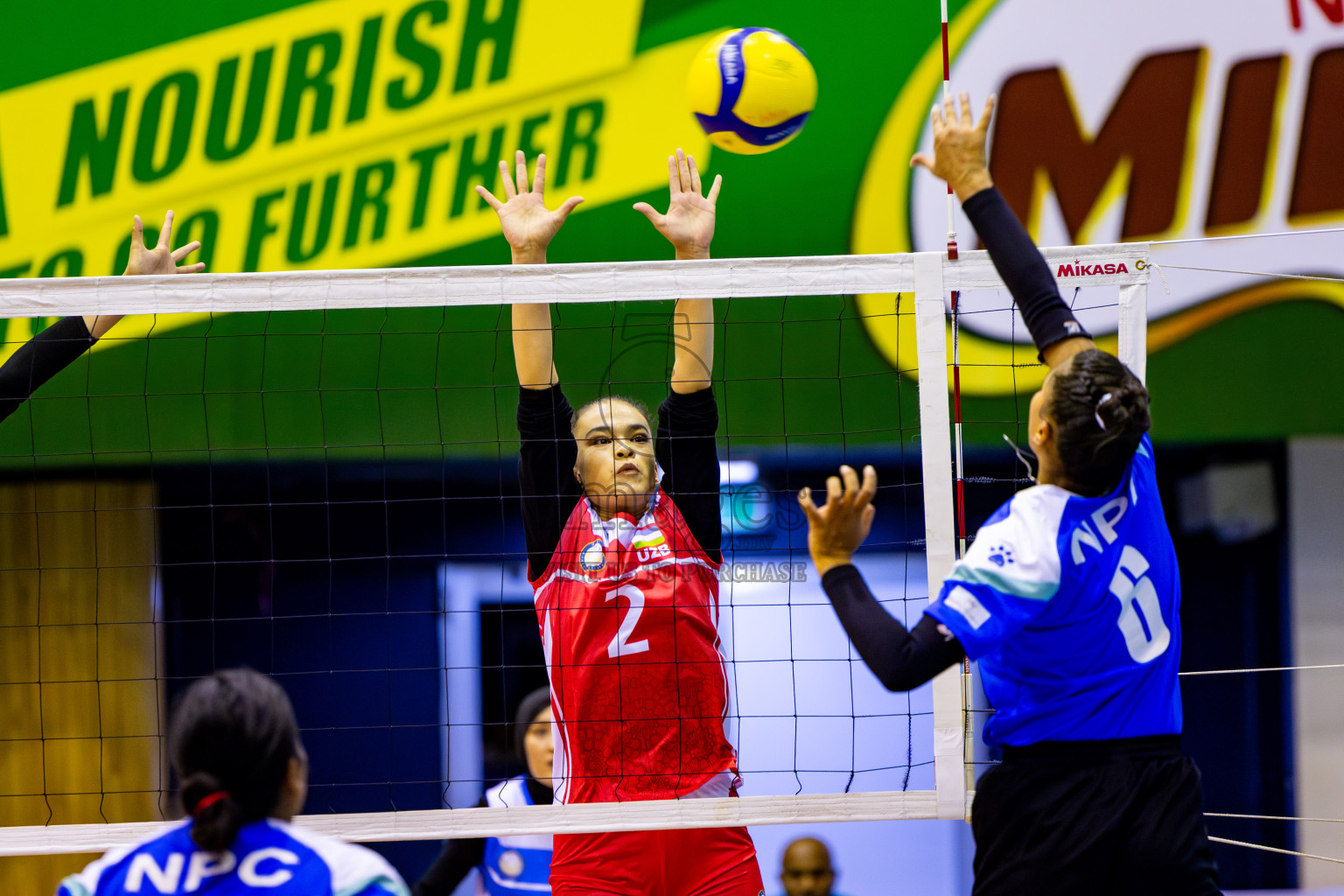 Nepal Police Club vs Humo VC in the Final of CAVA Woman's Volleyball Club Championship 2024 was held in Social Center, Male', Maldives on Saturday, 21st September 2024. Photos: Nausham Waheed / images.mv