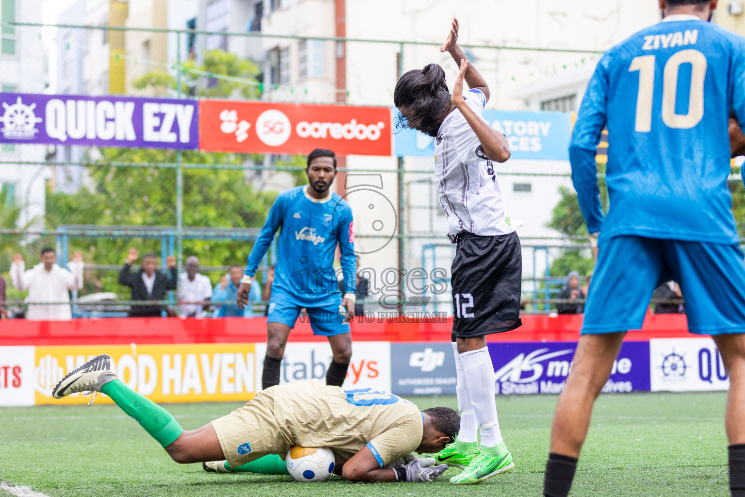 N. Miladhoo vs N.Velidhoo in Day 21 of Golden Futsal Challenge 2025 was held on Saturday , 25 January 2025, in Hulhumale', Maldives. Photos: Shuu Abdul Sattar, / images.mv