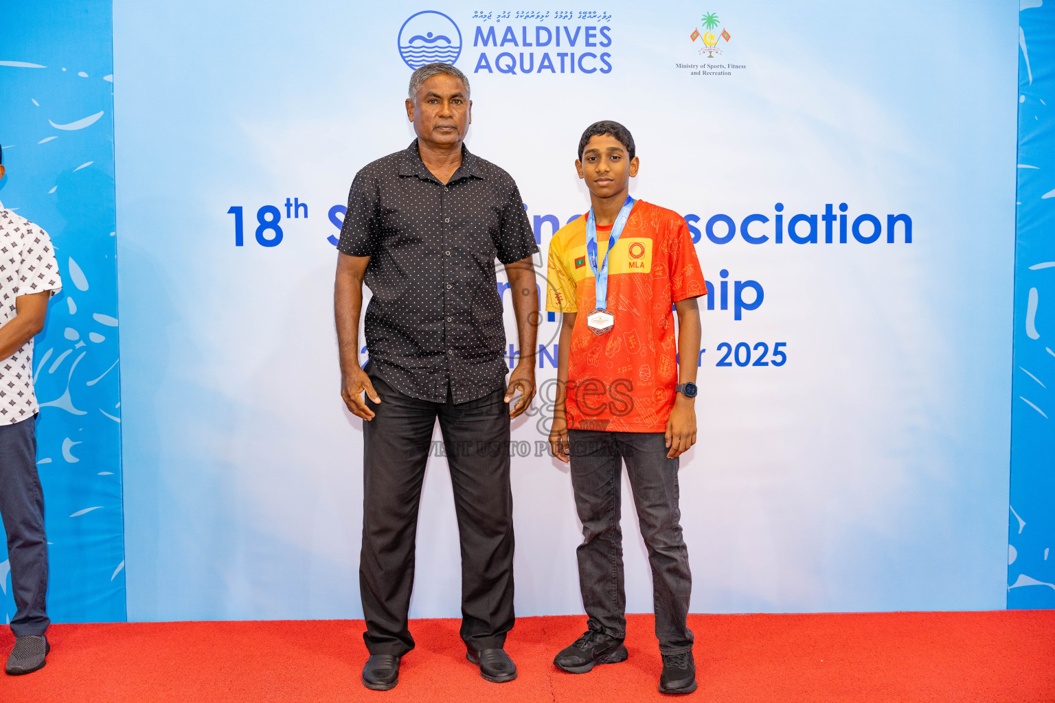 18th Swimming Association Championship 2025, Closing Ceremony was held on Saturday, 29th November 2025 at Swimming Track Hulhumale', Maldives. Photos: Areef Adam / images.mv