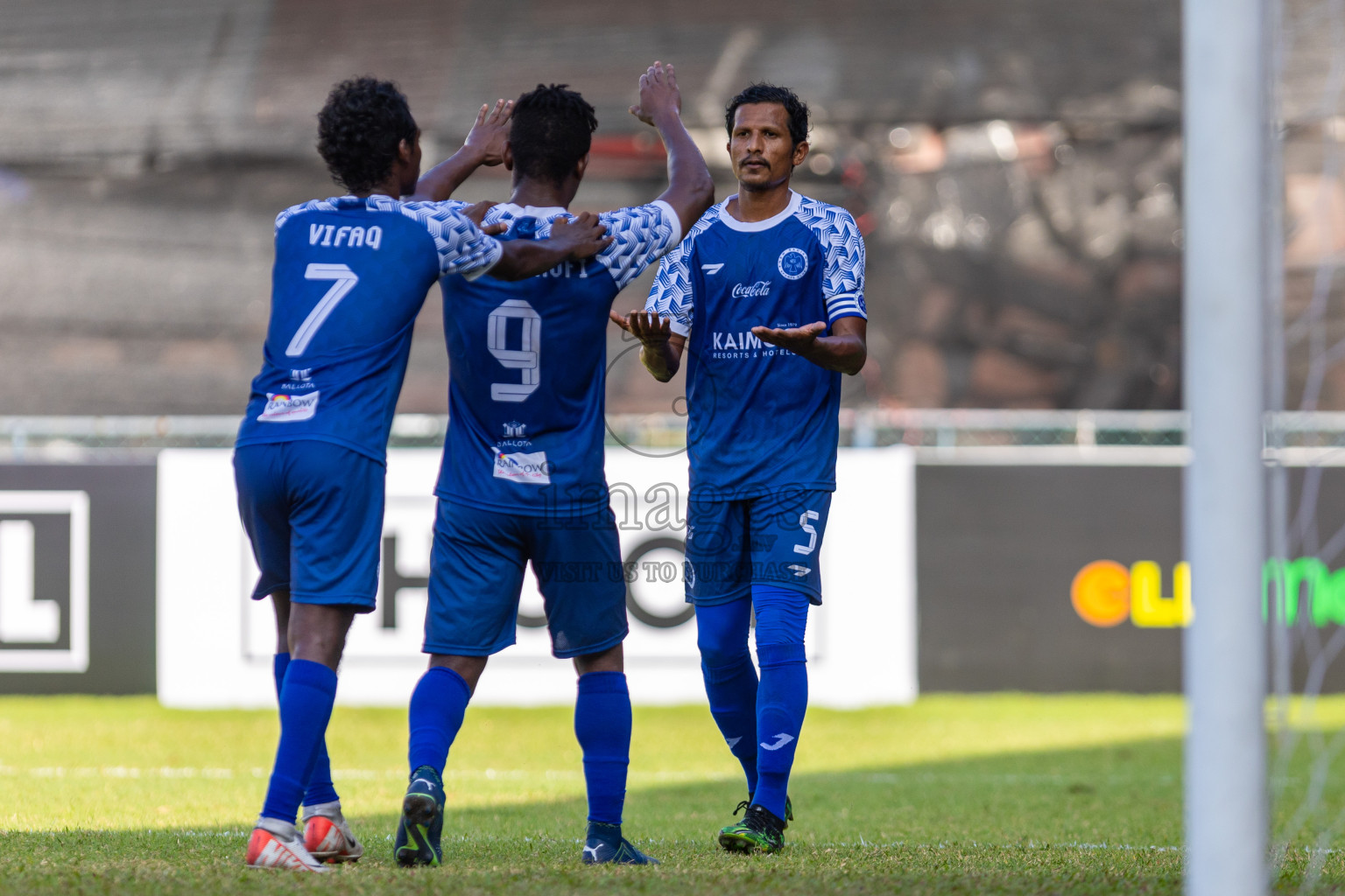 New Radiant SC vs Club PK in the Quarter Final of Second Division 2023 in Male' Maldives on Tuesday, 6th February 2023. Photos: Nausham Waheed / images.mv