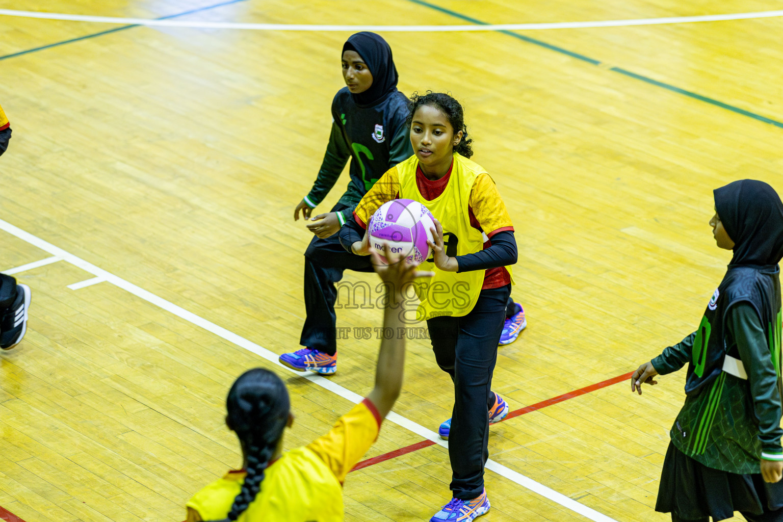 Day 1 of Inter-School Netball Tournament 2025 was held in Social Center Indoor Hall on Saturday, 18th October 2025. Photos: Areef Adam / images.mv