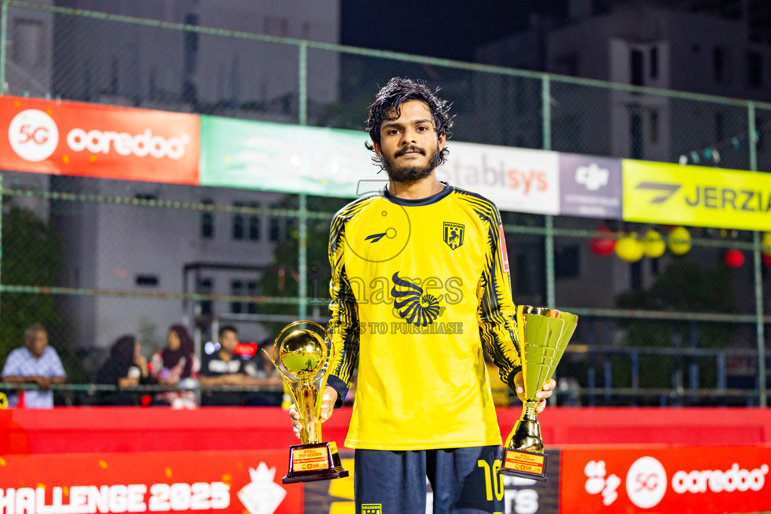 Lh Naifaru vs Lh Kurendhoo in Lhaviyani Atoll Finals Day 26 of Golden Futsal Challenge 2025 was held on Thursday , 30th January 2025, in Hulhumale', Maldives. Photos: Nausham Waheed / images.mv
