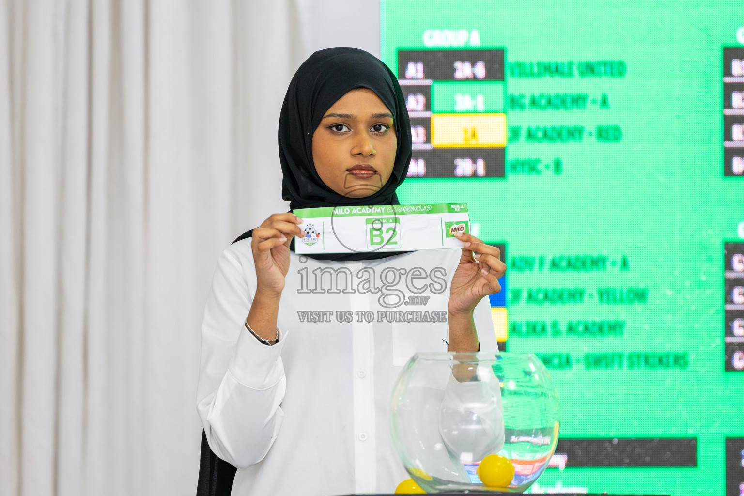 Draw Ceremony of MILO Academy Championship 2025 (U-12) was held at Manhattan Business Hotel in Male', Maldives on Monday, 28th April 2025. 
Photos: Ismail Thoriq / images.mv