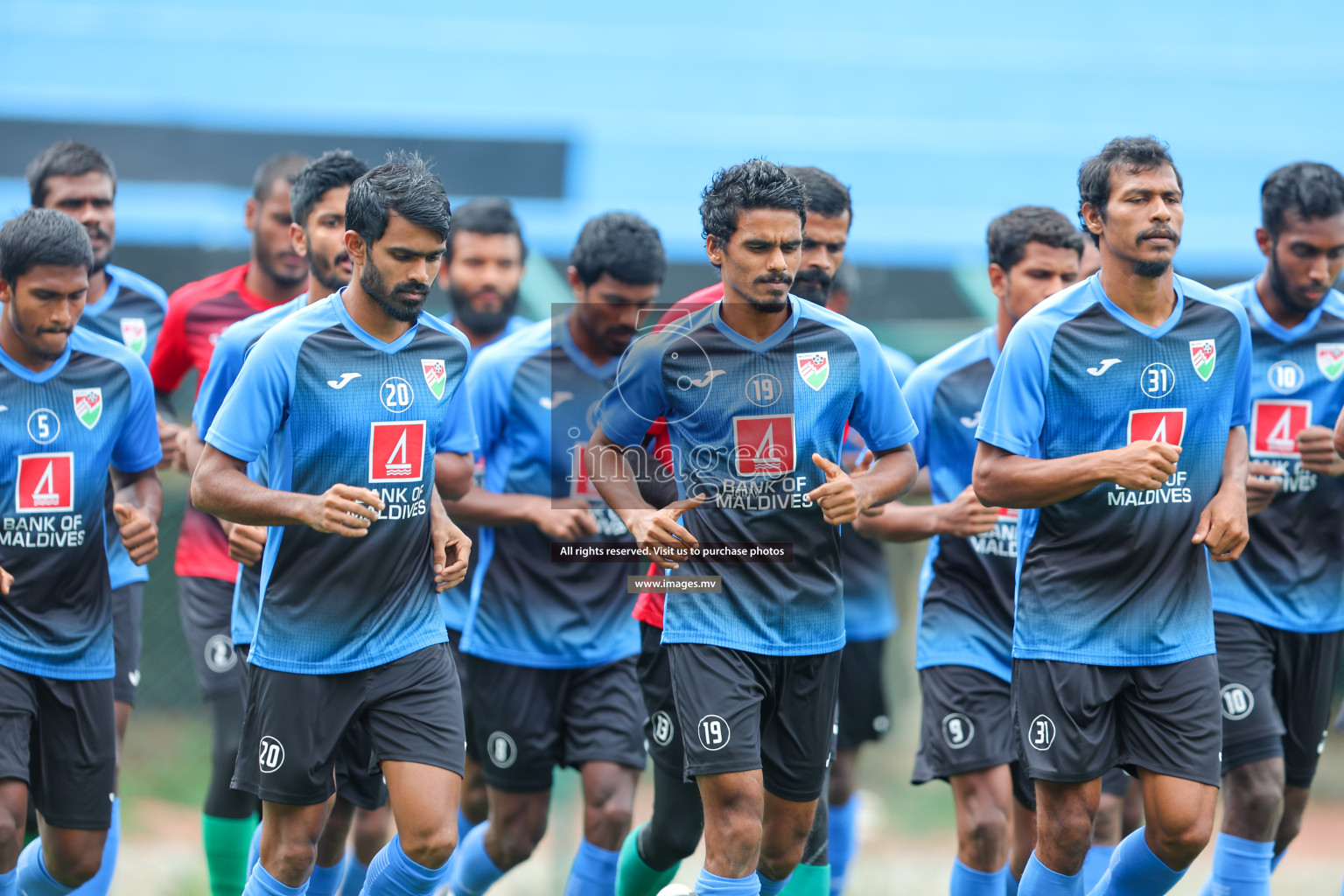 Maldives Practice Sessions on 26 June 2023 before their match in Bangabandhu SAFF Championship 2023 held in Bengaluru Football Ground