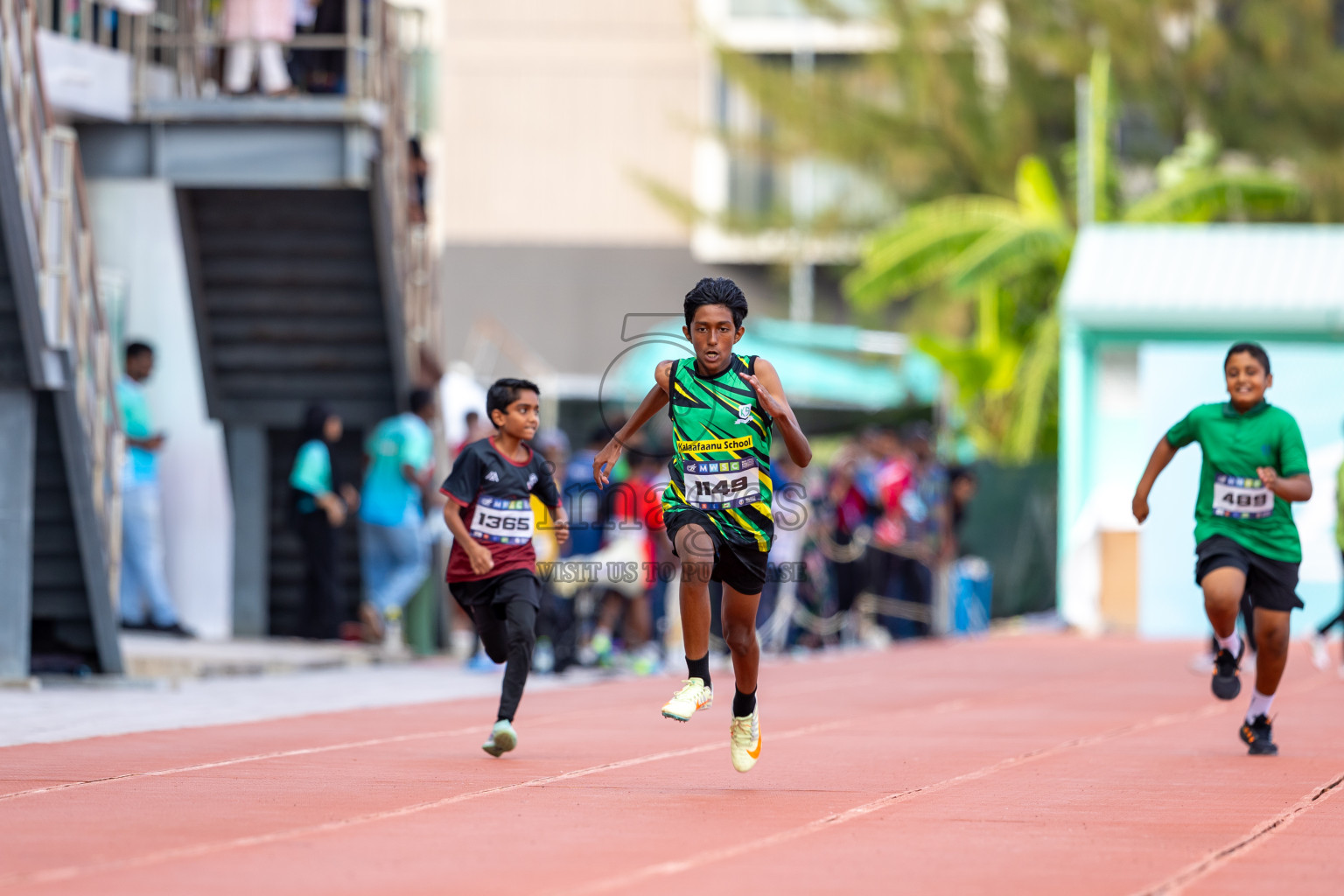 Day 2 of MWSC Interschool Athletics Championships 2024 held in Hulhumale Running Track, Hulhumale, Maldives on Sunday, 10th November 2024. Photos by: Ismail Thoriq / Images.mv