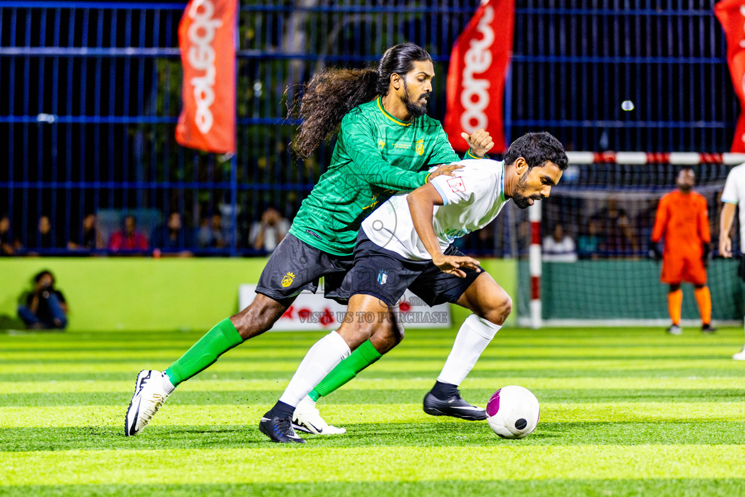 Muring FC vs Nala Brothers in Day 7 of Eydhafushi Futsal Cup 2024 was held on Sunday , 14th April 2024, in B Eydhafushi, Maldives Photos: Nausham Waheed / images.mv