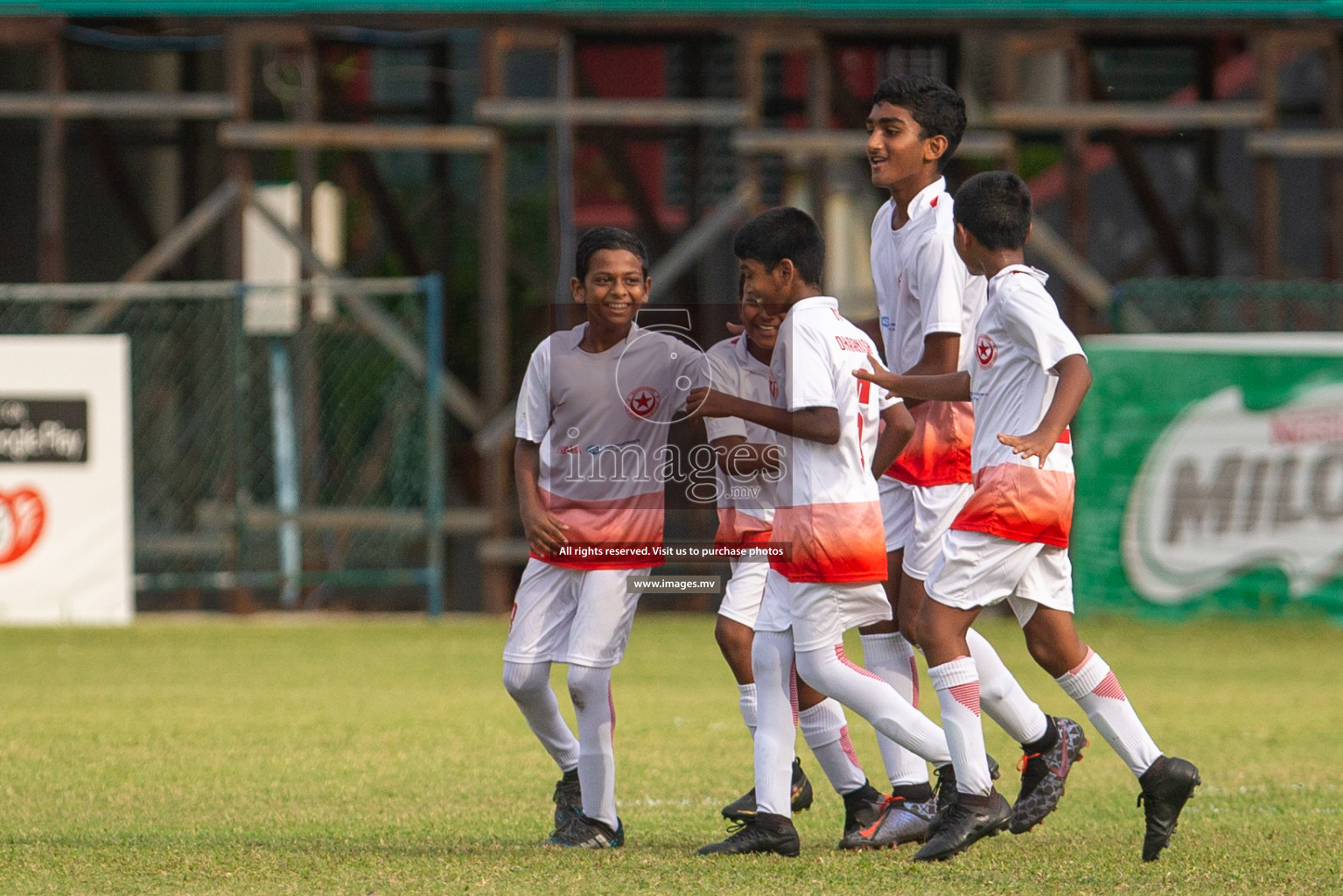Aminiya School vs Iskandhar School in MAMEN Inter School Football Tournament 2019 (U13) in Male, Maldives on 16th April 2019 Photos: Suadh Abdul Sattar /images.mv