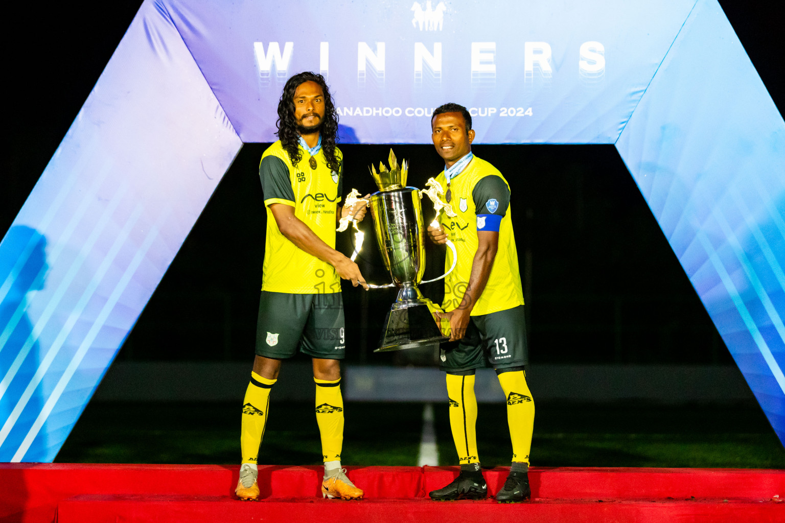 JT Sports vs Kanmathi Juniors from Final of Manadhoo Council Cup 2024 in N Manadhoo Maldives on Tuesday, 27th February 2023. Photos: Nausham Waheed / images.mv