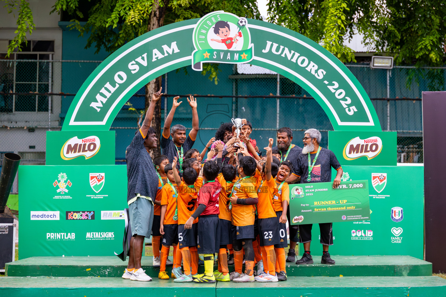 Day 3 of MILO SVAM Juniors 2025 (U-8) was held at Henveiru Stadium in Male', Maldives on Saturday, 28th June 2025. Photos: Ismail Thoriq / images.mv