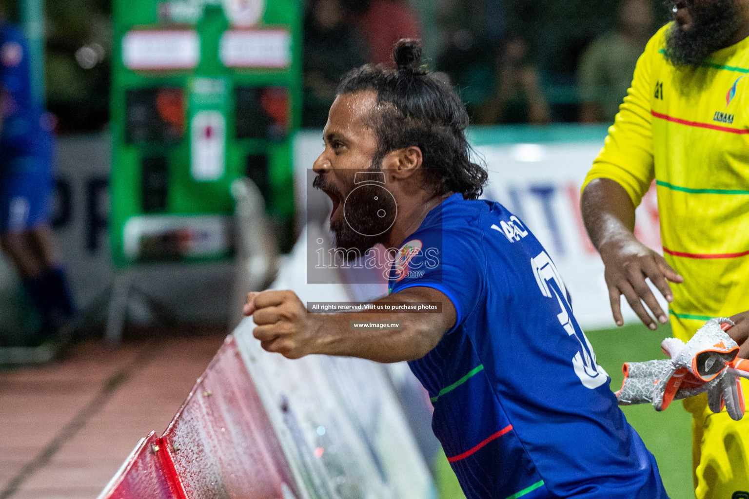 STO RC Vs Team Fenaka in the Quarter Finals of Club Maldives 2021 held in Hulhumale, Maldives on 13 December 2021. Photos: Shu Abdul Sattar / images.mv