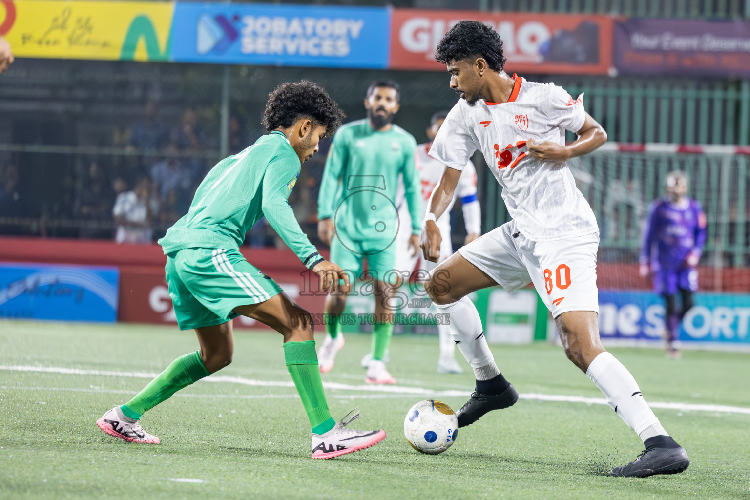 GA Dhaandhoo vs GA Kanduhulhudhoo in Day 8 of Golden Futsal Challenge 2025 was held on Sunday, 12th January 2025, in Hulhumale', Maldives
Photos: Ismail Thoriq / images.mv