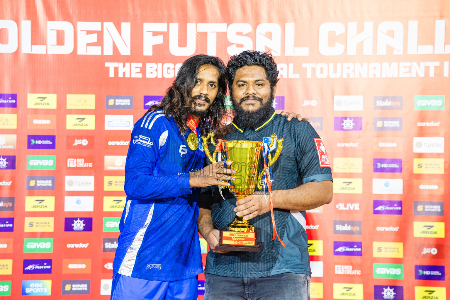 AA. Mathiveri VS AA. Thoddoo in Atoll Round Final on Day 20 of Golden Futsal Challenge 2025 was held on Thursday, 23rd January 2025, in Hulhumale', Maldives. Photos: Abdulla Abeed / images.mv