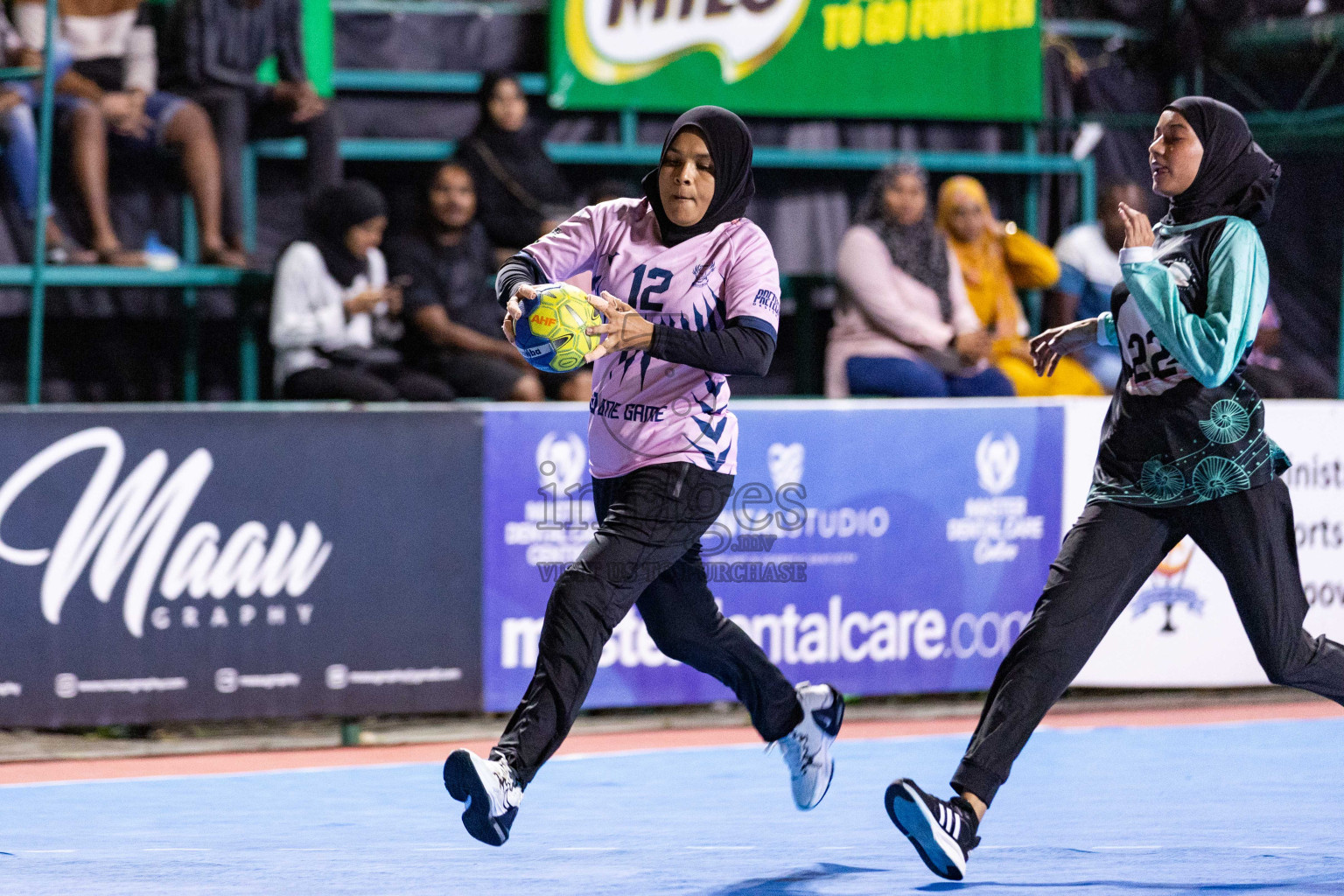 Day 7 of 10th National Handball Tournament 2023, held in Handball ground, Male', Maldives on Sunday, 4th December 2023 Photos: Nausham Waheed/ Images.mv