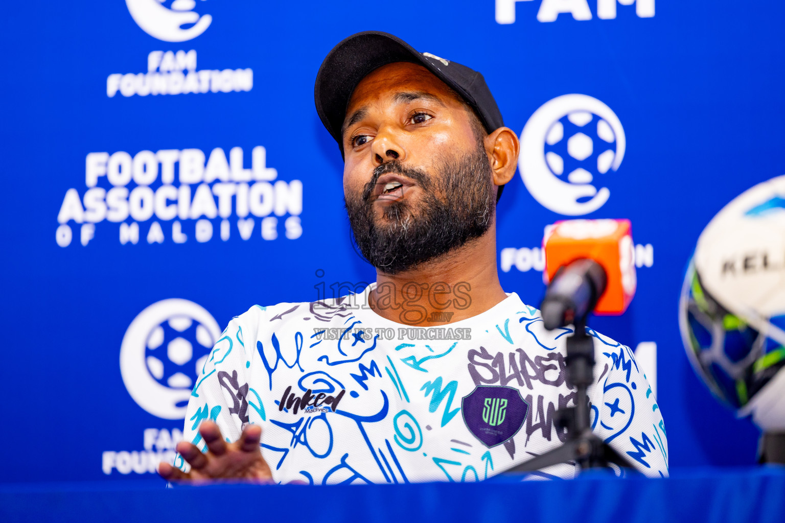 Final Pre-Match Press of Under 19 Youth Championship 2024 was held at National Stadium in Male', Maldives on Sunday, 30th June 2024. Photos: Nausham Waheed / images.mv