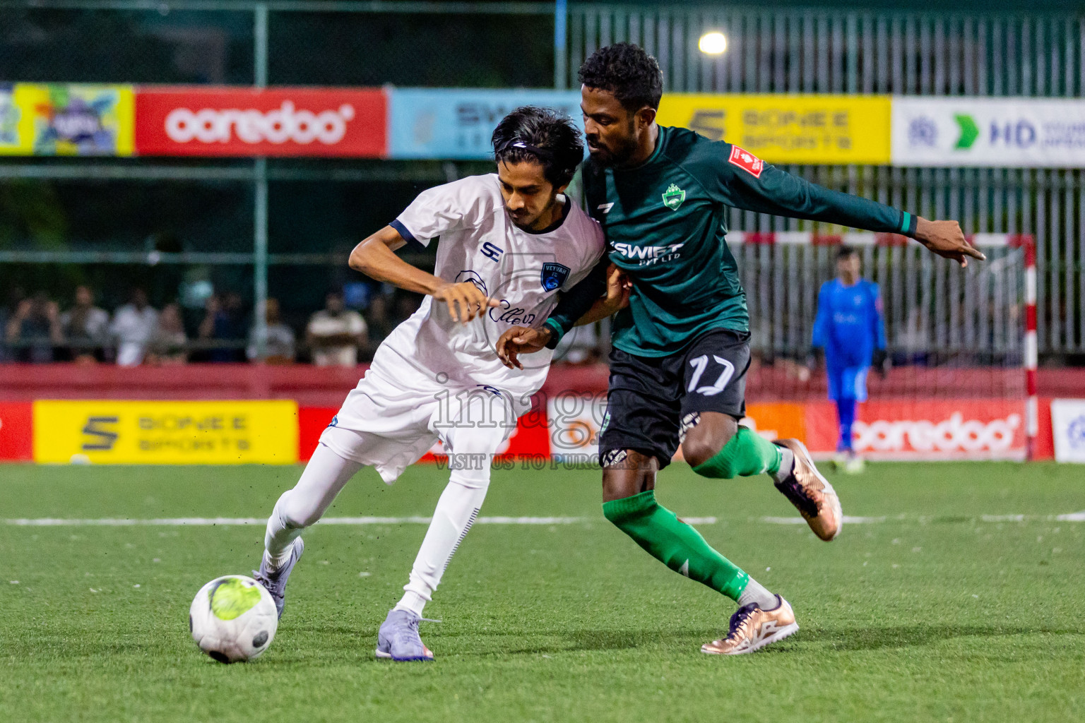 M Maduvvari VS M Veyvah in Day 25 of Golden Futsal Challenge 2024 was held on Thursday , 8th February 2024 in Hulhumale', Maldives Photos: Nausham Waheed / images.mv