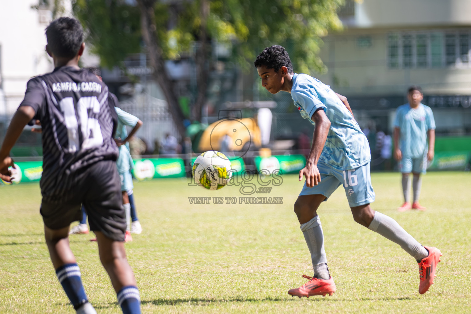 Day 3 of MILO Academy Championship 2025 (U14) was held on Saturday, 1st November 2025 at Henveiru Football Grounds, Male', Maldives . 

Photos: Hassan Simah / images.mv