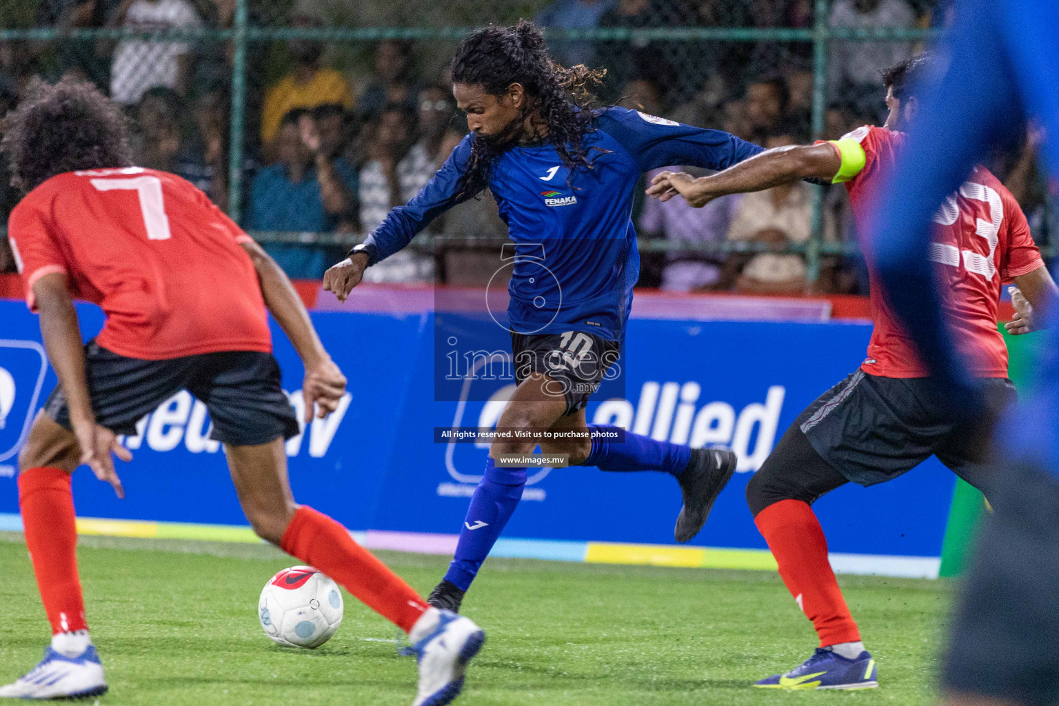 Team Fenaka vs United BML in Club Maldives Cup 2022 was held in Hulhumale', Maldives on Sunday, 9th October 2022. Photos: Ismail Thoriq / images.mv