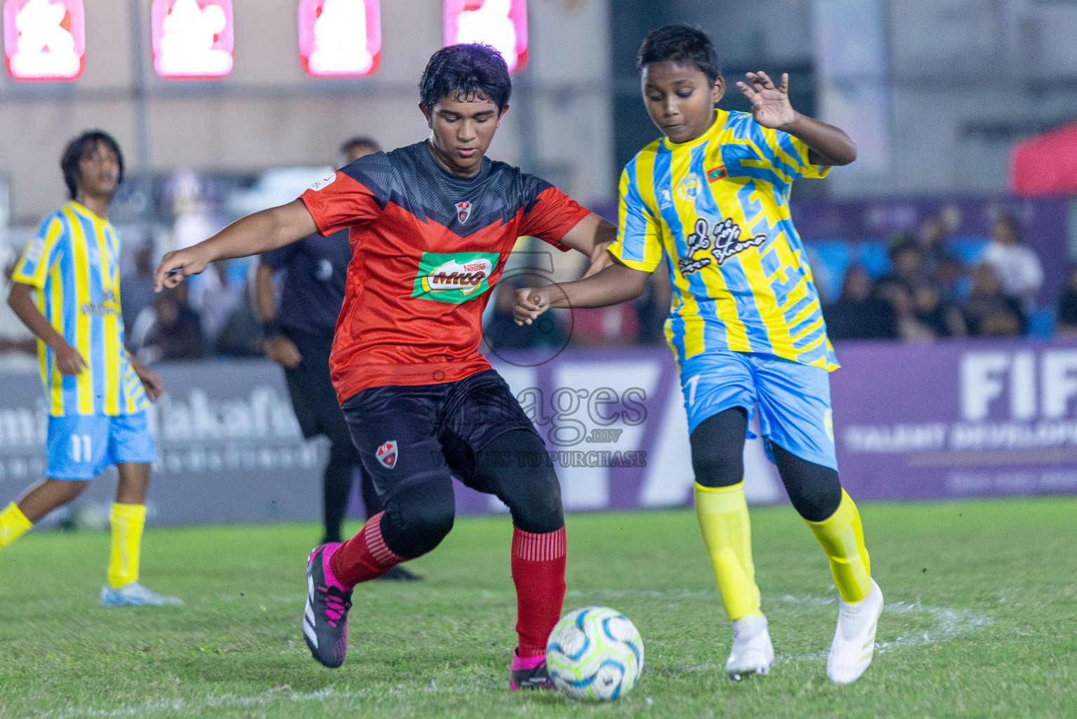 TC vs Valencia  (U12) in Day 5 of Dhivehi Youth League 2024 held at Henveiru Stadium on Friday 29th November 2024. Photos: Shuu Abdul Sattar/ Images.mv